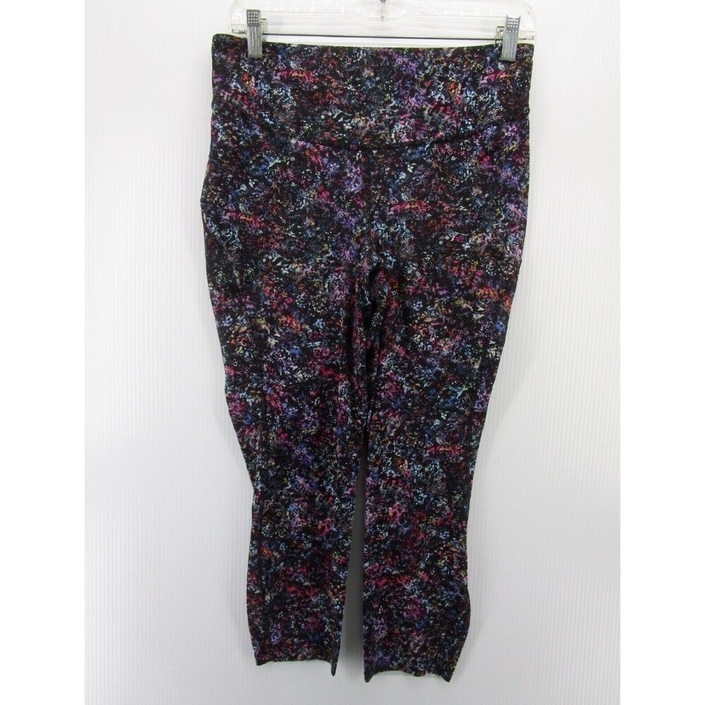Lululemon Leggings 10 Pull On Pants Compression Crop Yoga Floral